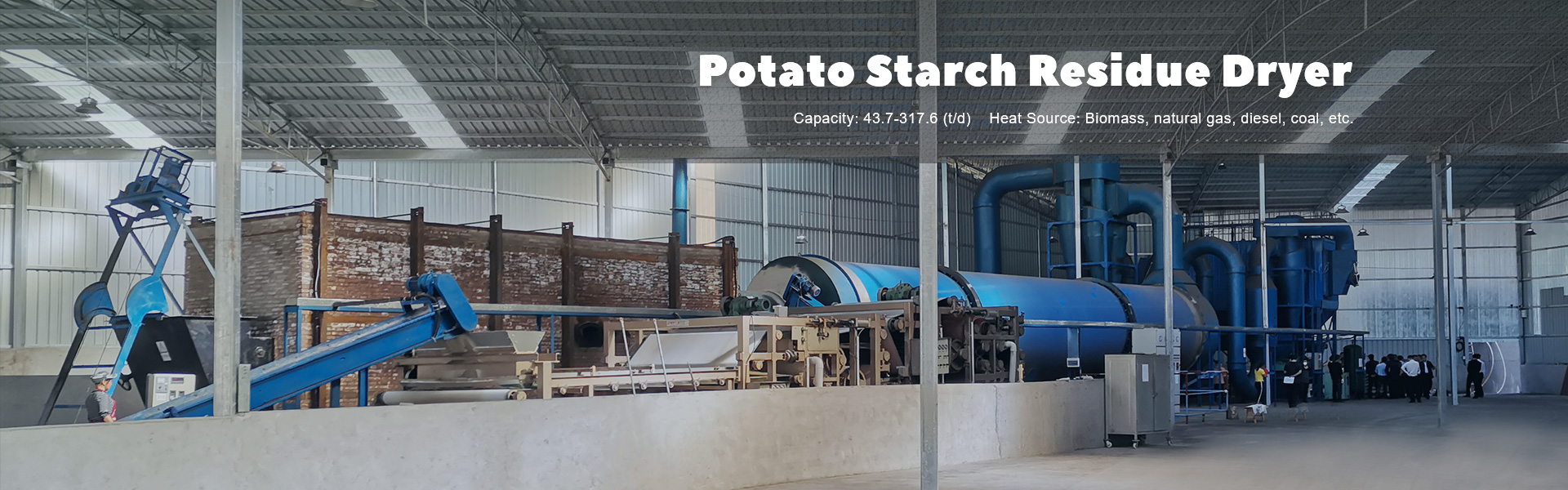 starch residue dryer machine