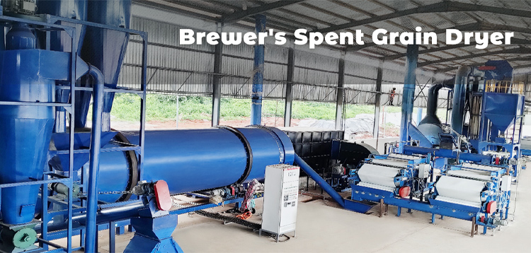 spent grain drying machine